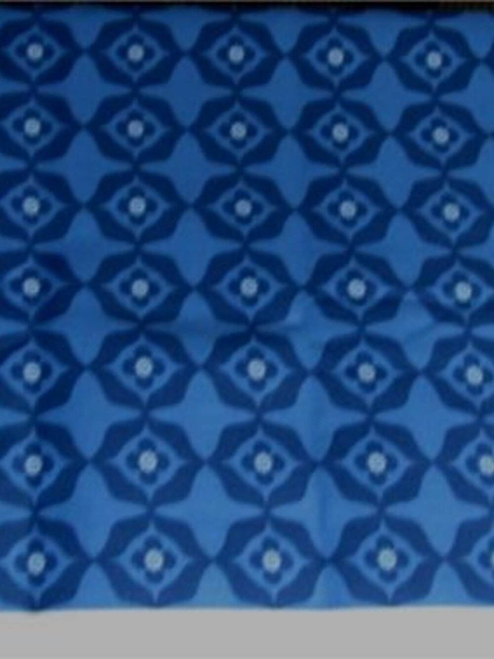 NAVY on ROYAL BLUE Decor Drapery Fabric 46" wide x 3+ yards